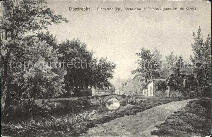 Dordrecht Bleekersdijkje Beeldjesbrug