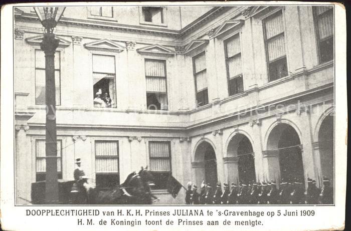 Adel Niederlande Taufe Prinzessin Juliana Gravenhage