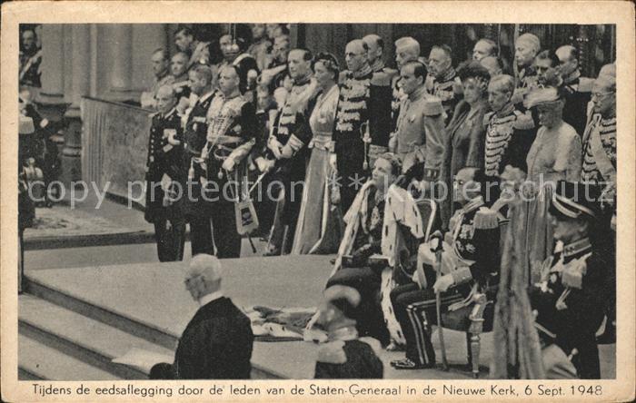 Adel Niederlande Koenigin Juliana Prinz Bernhard Vereidigung Mitglieder der Gene