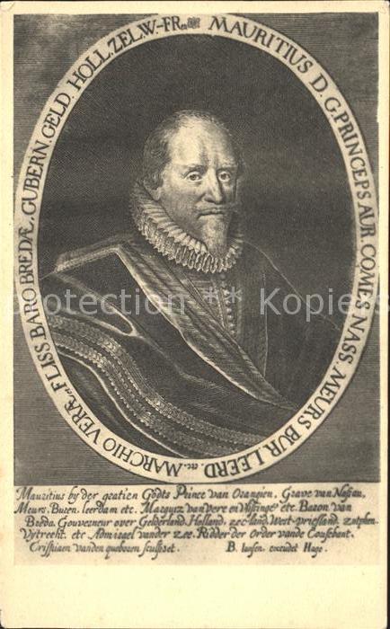 Adel Niederlande Fuerst Moritz von Oranien Maurits van Oranje