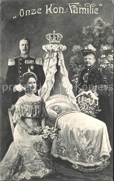 Adel Niederlande Koenigin Wilhelima Prinz Hendrik Emma zu Waldeck und Pyrmont Pr