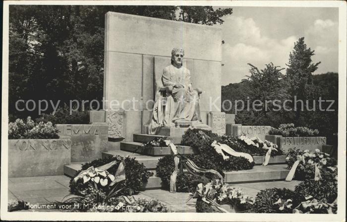 Adel Niederlande Denkmal Koenigin Mutter Emma Monument