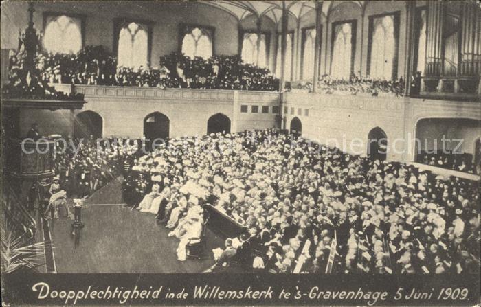 Adel Niederlande Taufe Prinzessin Juliana Willemskerk s-Gravenhage