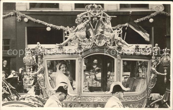 Adel Niederlande Prinzessin Juliana Goldene Kutsche Hochzeit