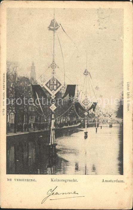 Amsterdam Niederlande Keizersgracht De Versiering