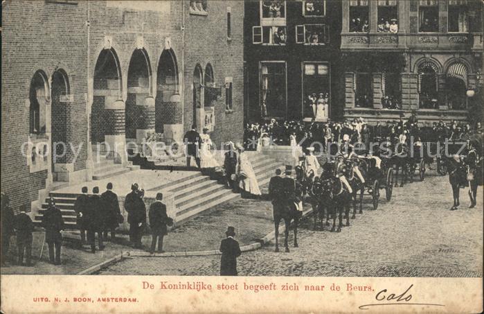 Adel Niederlande Koenigin Wilhelmina Prinz Hendrik Beurs