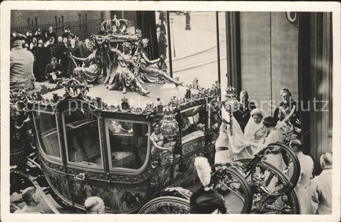 Adel Niederlande Hochzeit Prinzessin Juliana Prinz Bernhard Goldene Kutsche