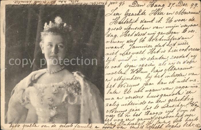 Adel Niederlande Koenigin Wilhelmina