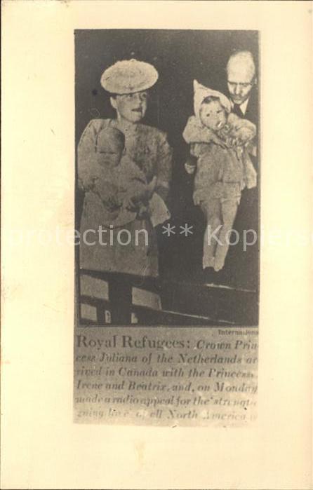 Adel Niederlande Prinzessin Juliana Beatrix Irene Kanada