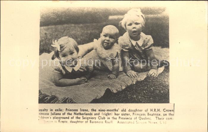 Adel Niederlande Prinzessinen Irene Beatrix Renee Roell