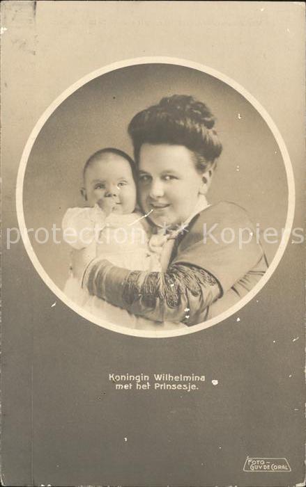 Adel Niederlande Koenigin Wilhelmina Prinzessin Juliana