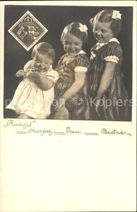 Adel Niederlande Prinzessinen Margriet Irene Beatrix