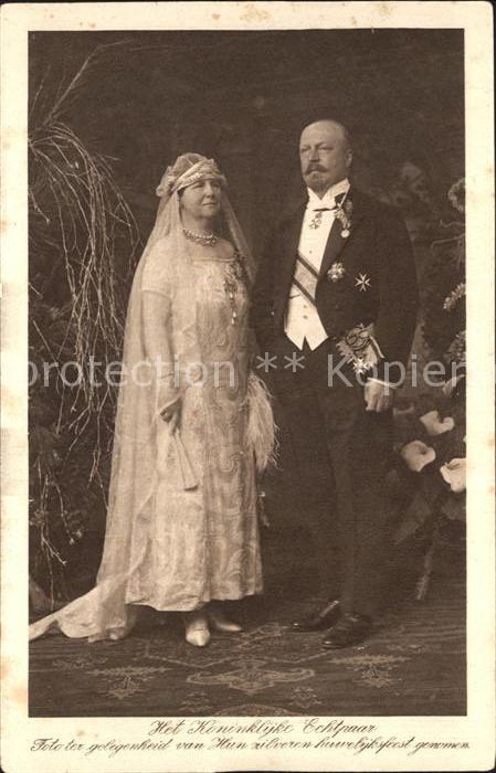 Adel Niederlande Koenigin Wilhelmina Prinz Hendrik Silberhochzeit