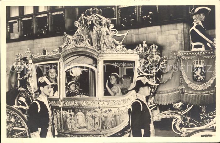 Adel Niederlande Gouden Koets Inhuldiging Koenigin Juliana Prinzessin Beatrix