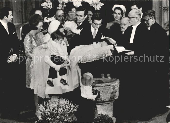 Adel Niederlande Taufe Prinzessin Margriet Pieter van Vollenhoven Prinzessin Bea