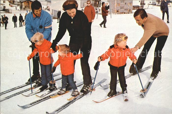 Adel Niederlande Prinzessin Beatrix Prinz Claus Skifahren Winterurlaub Lech