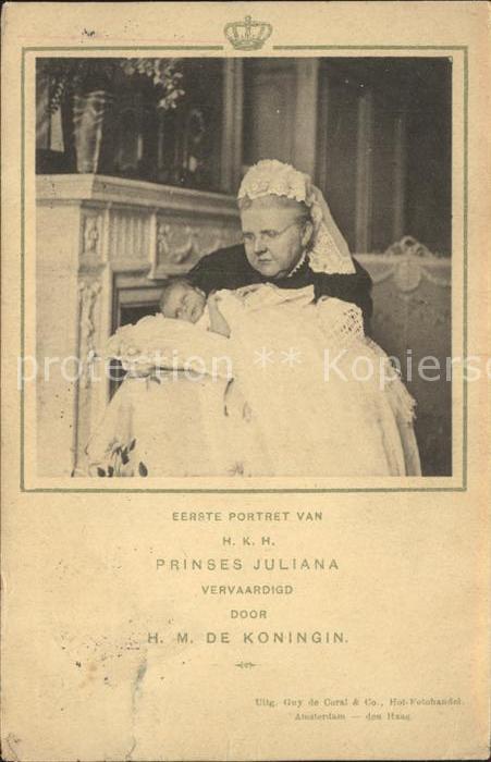 Adel Niederlande Prinzessin Juliana Koenigin-Mutter Emma