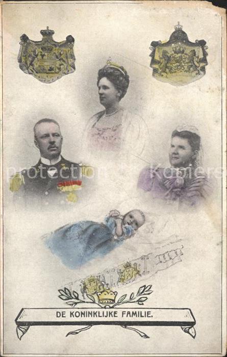 Adel Niederlande Koenigin Wilhelmina Prinz Hendrik Koenigin-Mutter Emma Prinzess