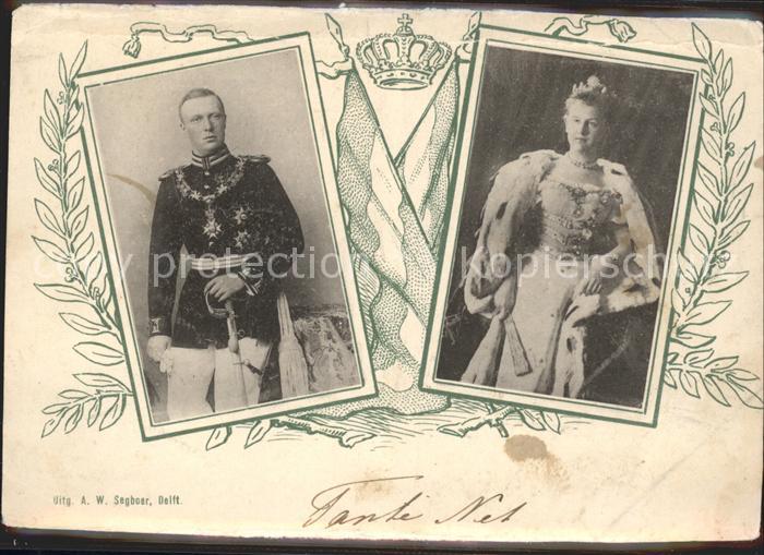 Adel Niederlande Koenigin Wilhelmina Prinz Hendrik