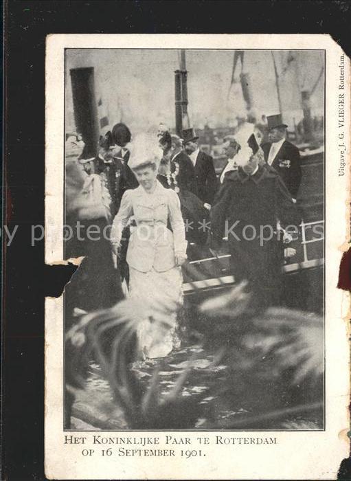 Adel Niederlande Koenigin Wilhelmina Prinz Hendrik Rotterdam