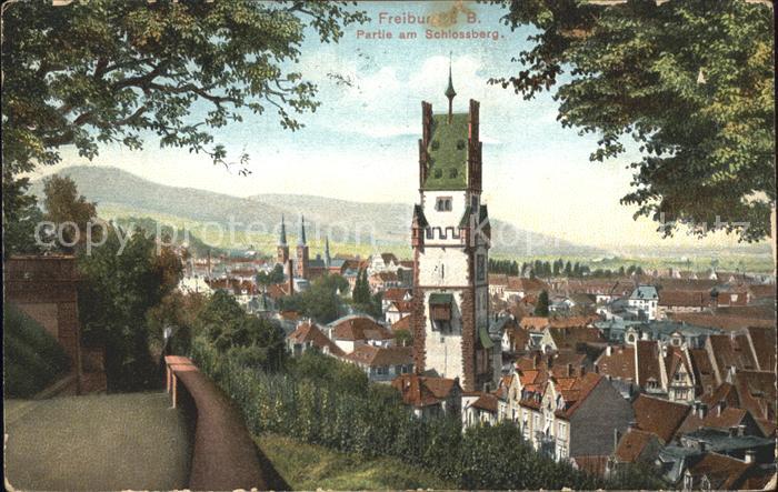 Freiburg Breisgau Partie am Schlossberg