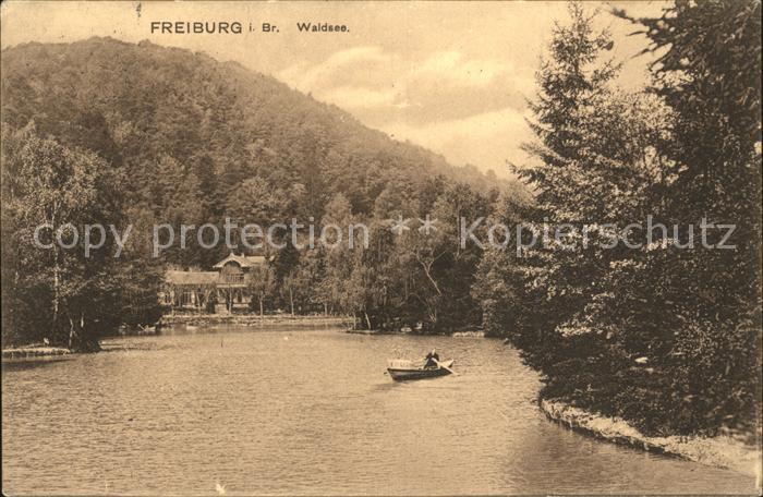 Freiburg Breisgau Partie am Waldsee