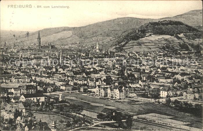 Freiburg Breisgau Blick vom Lorettoberg