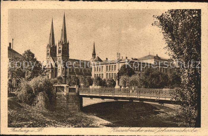 Freiburg Breisgau Kaiserbruecke mit Johanniskirche