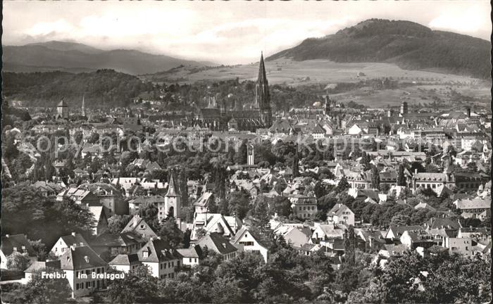 Freiburg Breisgau Teilansicht mit Muenster