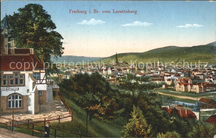 Freiburg Breisgau Blick vom Lorettoberg