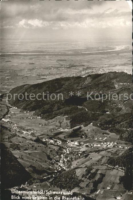 Untermuenstertal Blick vom Belchen