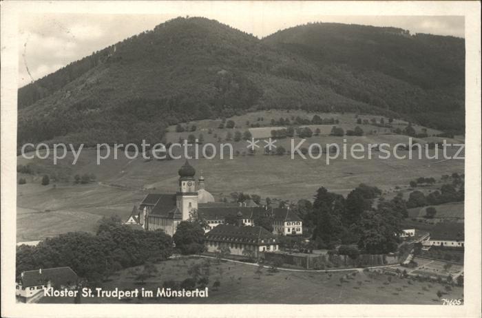 Muenstertal Schwarzwald Kloster St Trudpert