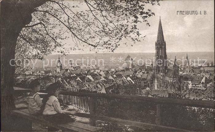 Freiburg Breisgau Teilansicht mit Muenster