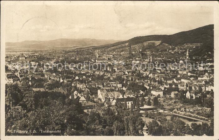 Freiburg Breisgau Totalansicht