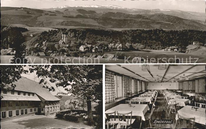St Maergen Gasthof Pension Roessle Speisesaal Panorama