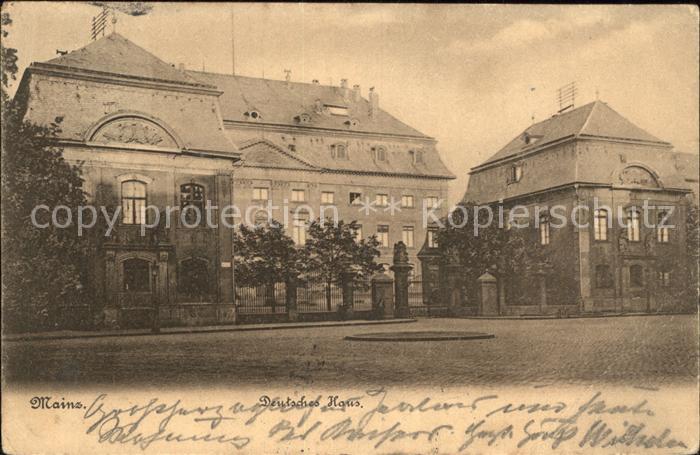 Mainz Rhein Deutsches Haus