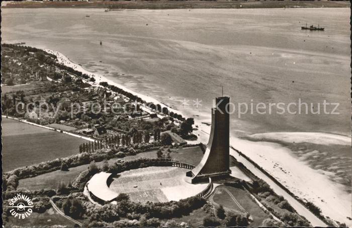 Laboe Marine Ehrenmal Fliegeraufnahme