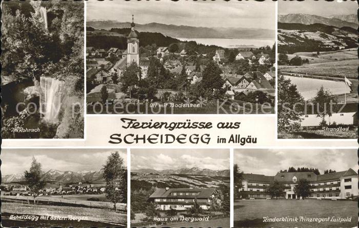 Scheidegg Allgaeu Rohrbach Bodensee Strandbad Haus Bergwald Kinderklinik Luitpol