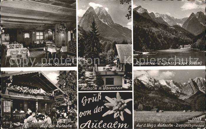 GARMISCH-PARTENKIRCHEN Bayern Aulealm Gaststaette Waxenstein Riessersee Zugspitz