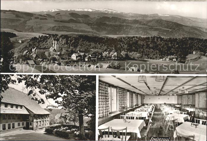 St Maergen Gasthof Pension Roessle Speisesaal Panorama