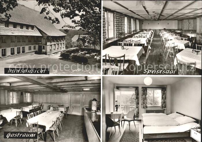 St Maergen Gasthof Pension Roessle Speisesaal Gastraum Zimmer