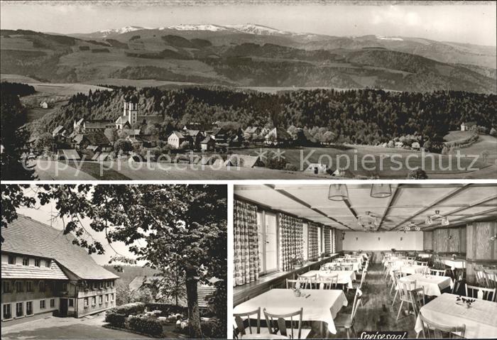 St Maergen Gasthof Pension Roessle Speisesaal Panorama