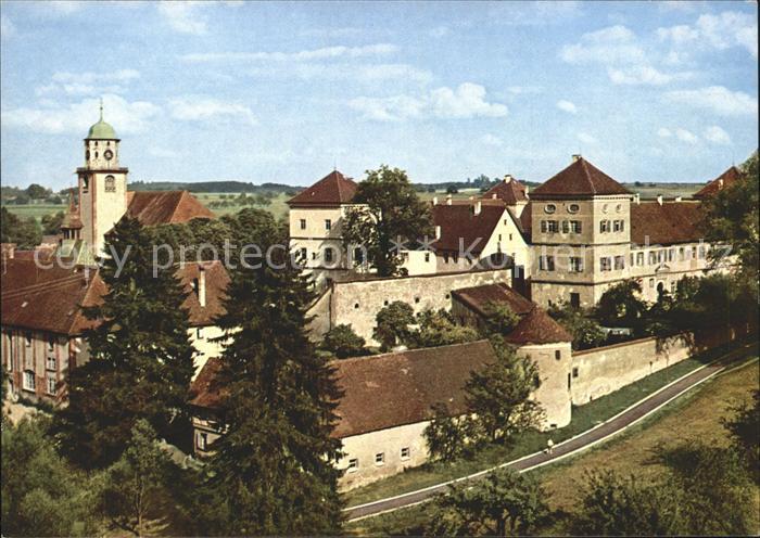 Messkirch St Martinskirche mit ehem Schloss der Grafen von Zimmern