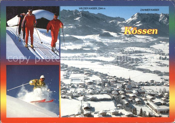 Koessen Tirol Wilder Kaiser Zahmer Kaiser Skilaeufer