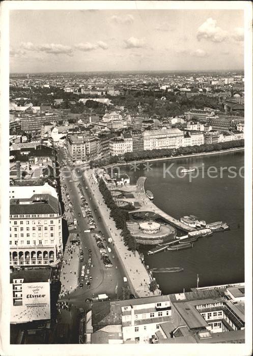HAMBURG  CITY Jungfernstieg Fliegeraufnahme