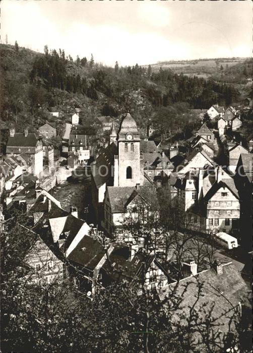 Monschau Montjoie NRW Blick vom Rahmenberg