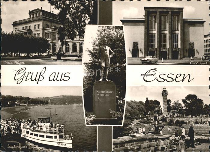 Essen Ruhr Villa  Alfred Krupp Denkmal Opernhaus MS Werden Baldeneysee Gruga