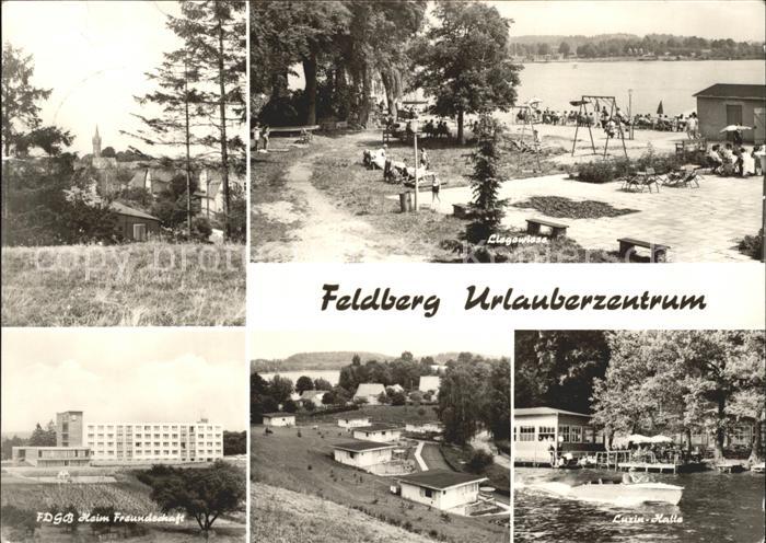 Feldberg Mecklenburg Urlauberzentrum Liegewiese FDGB Heim Freundschaft Luzin Hal