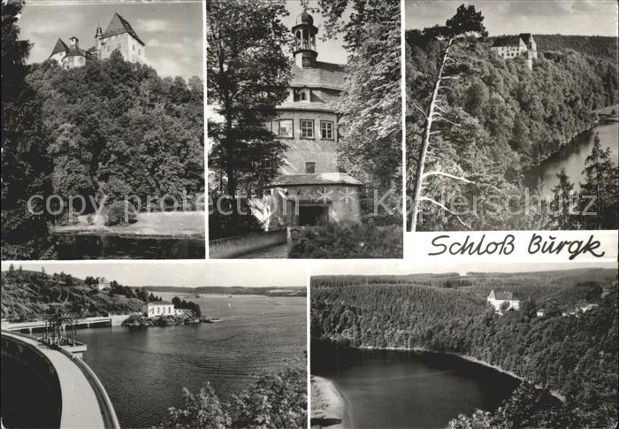 Burgk Saale-Orla-Kreis Schloss Burgk Stausee Staumauer