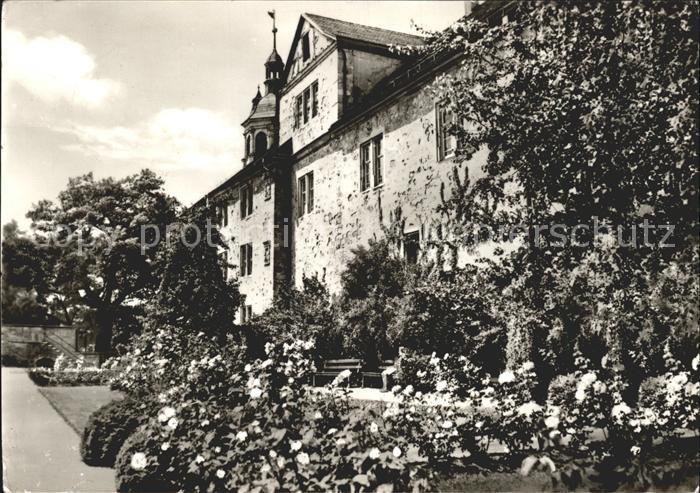 Schmalkalden Thueringen Schloss Wilhelmsburg Rosengarten